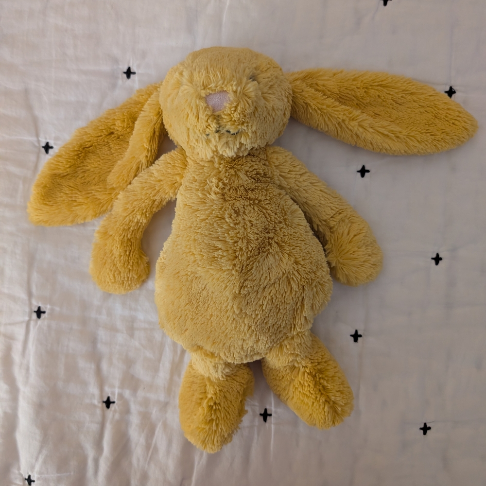 Jellycat Yellow Bunny Plush Stuffed Animal
